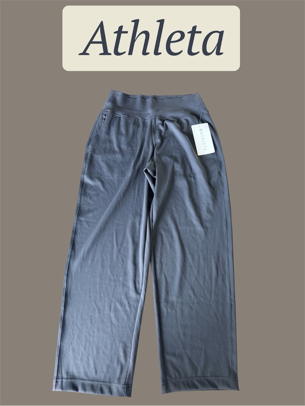 Athleta Venice Straight Leg Pant Black - Size Small NWT